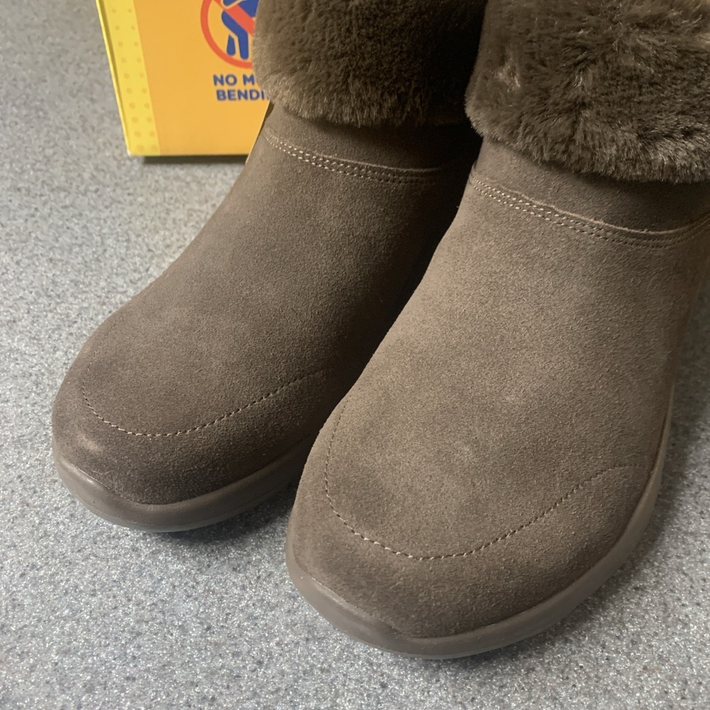 Ladies Skechers Boots On-The-Go Joy Size 10 Hands Free Slip In Pillow Heel - Picture 10 of 14